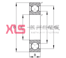  6205-C, ڲṹC  DIN 625-1 ׼Ҫߴ