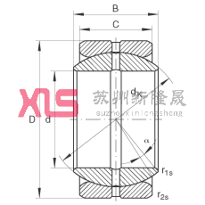 ؽ GE44-ZO,  DIN ISO 12 240-1 ׼ӢƳߴ磬ά