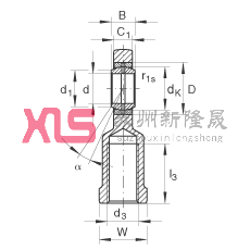 ˶ GIR40-DO-2RS,  DIN ISO 12 240-4 ׼ƣάഽܷ