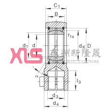 Һѹ˶ GIHRK50-DO,  DIN ISO 12 240-4 ׼Ƽнװãά