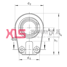 Һѹ˶ GIHRK40-DO,  DIN ISO 12 240-4 ׼Ƽнװãά