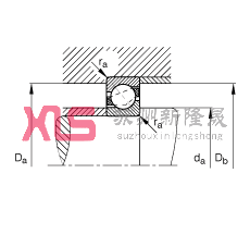 ǽӴ 7309-B-JP,  DIN 628-1 ׼Ҫߴ磬Ӵ  = 40