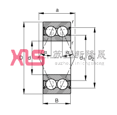 ǽӴ 3812-B-2Z-TVH, ˫У˫϶ܷ⣬Ӵ  = 25