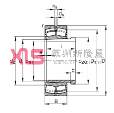 Ĺ 22213-E1-K + AH313G,  DIN 635-2 ׼Ҫߴ, ׶׺ж