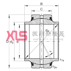 ؽ GE60-HO-2RS,  DIN ISO 12 240-1 ׼, άഽܷ