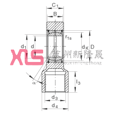 Һѹ˶ GIHRK60-DO,  DIN ISO 12 240-4 ׼Ƽнװãά
