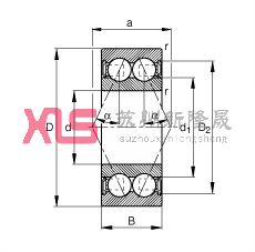 ǽӴ 3312-B-2RSR-TVH,  DIN 628-3 ׼Ҫߴ磬ഽܷ⣬Ӵ  = 25